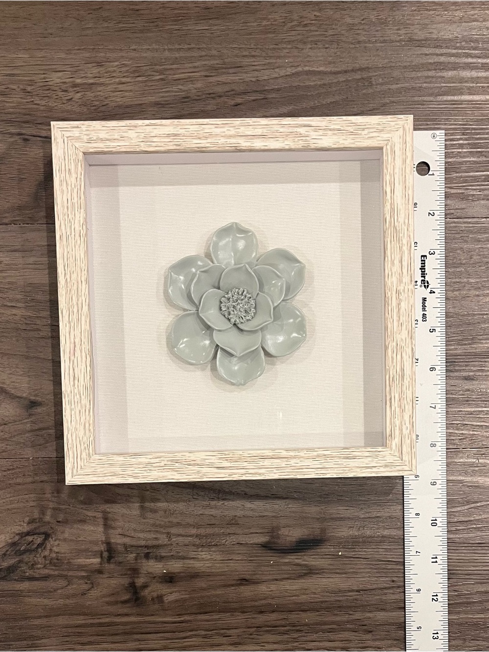 Framed Ceramic Flower Wall Art - Sage
Green - Picture 2 of 3